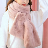 Verbena | Women's Faux Fur Plush Winter Scarf — view 1