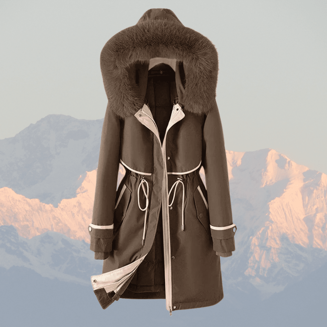 Agatha | Women's Faux Fur Hooded Quilted Winter Parka Coat — view 3