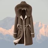 Agatha | Women's Faux Fur Hooded Quilted Winter Parka Coat — view 3