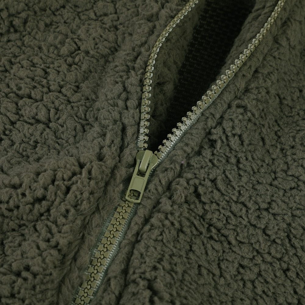 Maelis | Women's Oversized Hooded Textured Fleece Jacket — view 3