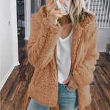 Maelis | Women's Oversized Hooded Textured Fleece Jacket — view 9