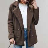 Aveline | Women's Textured Relaxed-Fit Double-Breasted Blazer — view 4