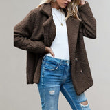 Aveline | Women's Textured Relaxed-Fit Double-Breasted Blazer — view 8