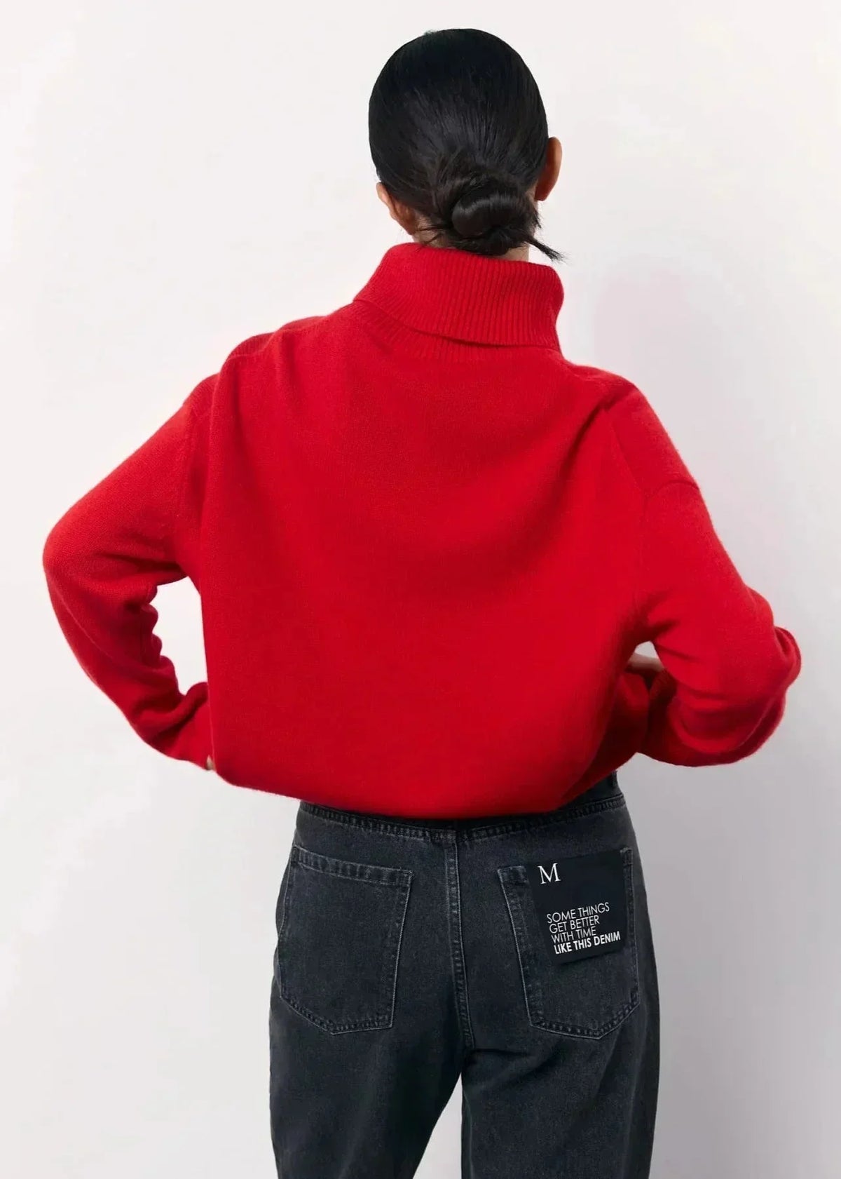 Women's Oversized Roll-Neck Knitted Jumper — view 3