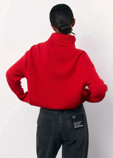 Women's Oversized Roll-Neck Knitted Jumper — view 3