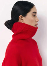 Women's Oversized Roll-Neck Knitted Jumper — view 6