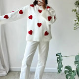 Hallie | Women's Relaxed Heart Motif Jumper — view 3