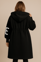 Romilly | Women's Oversized Longline Hooded Wool-Look Coat — view 4