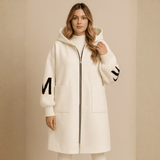 Romilly | Women's Oversized Longline Hooded Wool-Look Coat — view 1