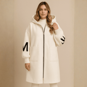 Romilly | Women's Oversized Longline Hooded Wool-Look Coat — view 1