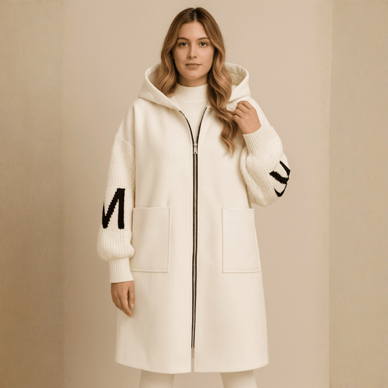 Romilly | Women's Oversized Longline Hooded Wool-Look Coat — view 1