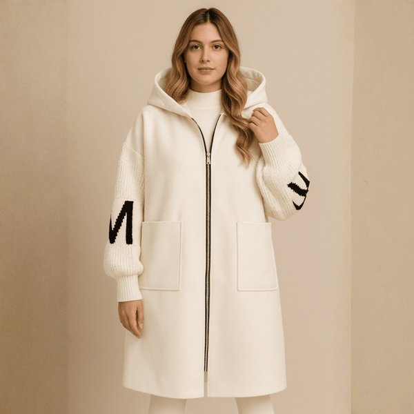 Romilly | Women's Oversized Longline Hooded Wool-Look Coat — view 1