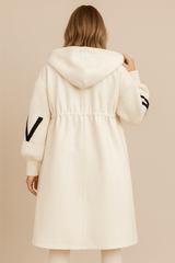 Romilly | Women's Oversized Longline Hooded Wool-Look Coat — view 2