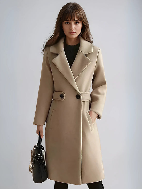 Eleanor | Tailored Trench Coat with Waist Belt — view 1