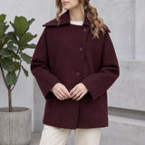 Elvara | Women's Oversized Longline Cocoon Notch-Collar Winter Coat — view 4