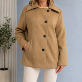 Elvara | Women's Oversized Longline Cocoon Notch-Collar Winter Coat — view 5