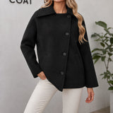 Elvara | Women's Oversized Longline Cocoon Notch-Collar Winter Coat — view 1