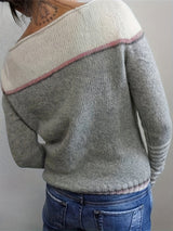 Tavitha | Women's Striped Boat Neck Knitted Jumper — view 4