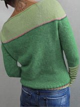 Tavitha | Women's Striped Boat Neck Knitted Jumper — view 8
