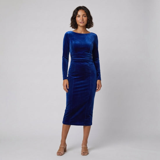 Women's Velvet Bodycon Christmas Party Dress — view 1