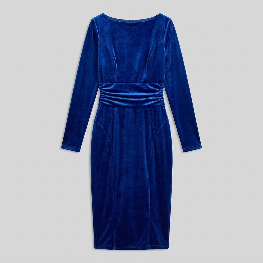 Women's Velvet Bodycon Christmas Party Dress — view 3