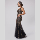 Women's Sequin Fishtail Christmas Party Gown — view 4