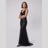 Women's Sequin Fishtail Christmas Party Gown — view 5