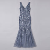 Women's Sequin Fishtail Christmas Party Gown — view 10