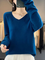Ferna | Women's Relaxed-Fit V-Neck Knit Jumper — view 15