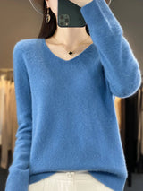 Ferna | Women's Relaxed-Fit V-Neck Knit Jumper — view 2