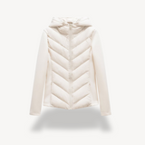 Delphine | Chevron Quilted Hooded Jacket — view 4