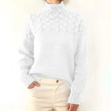 Tova | Women's Cable-Knit Roll-Neck Relaxed Jumper — view 10