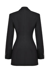Ottilie | Women's Structured V-Neck Blazer Mini Dress — view 9