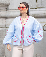 Maristelle | Women's Ruffle Tie-Neck Blouse — view 7