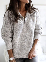 Ottoline | Cable Knit Zip-Up Jumper — view 2