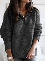 Ottoline | Cable Knit Zip-Up Jumper — view 5
