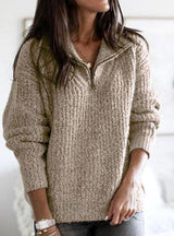 Ottoline | Cable Knit Zip-Up Jumper — view 7