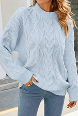 Auden | Women's Oversized Cable Knit Jumper — view 4