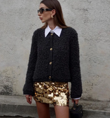 Évarielle | Women's Textured Button-Up Cardigan — view 2