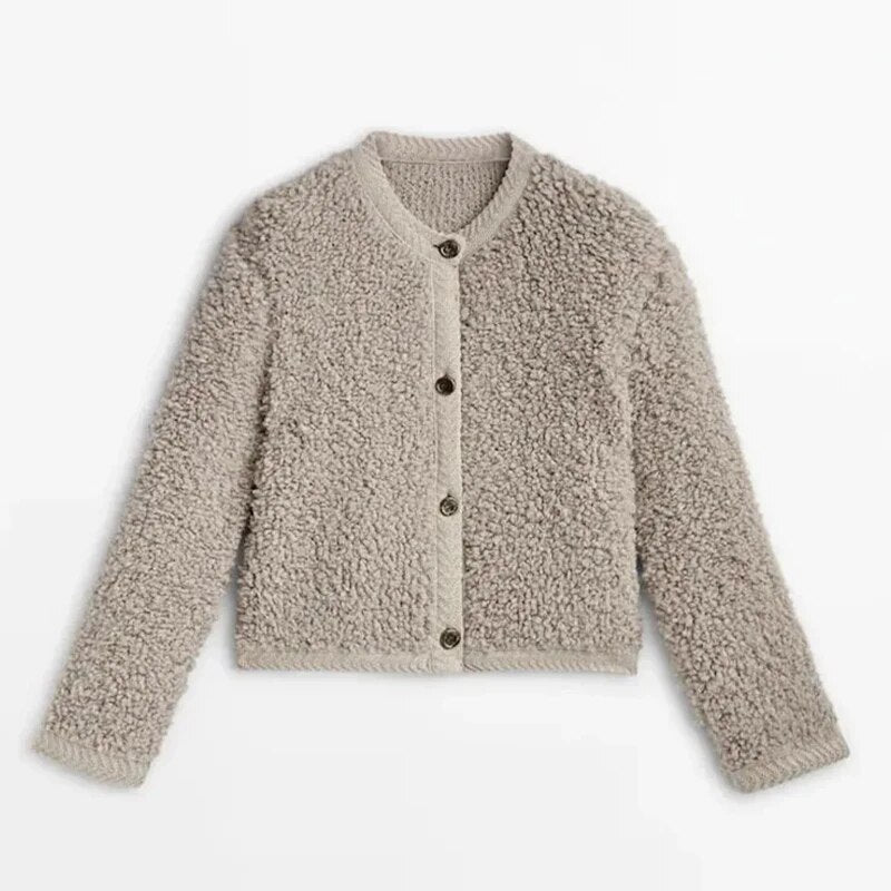 Évarielle | Women's Textured Button-Up Cardigan — view 3