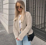 Évarielle | Women's Textured Button-Up Cardigan — view 4