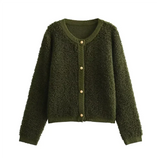 Évarielle | Women's Textured Button-Up Cardigan — view 7