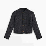 Évarielle | Women's Textured Button-Up Cardigan — view 1