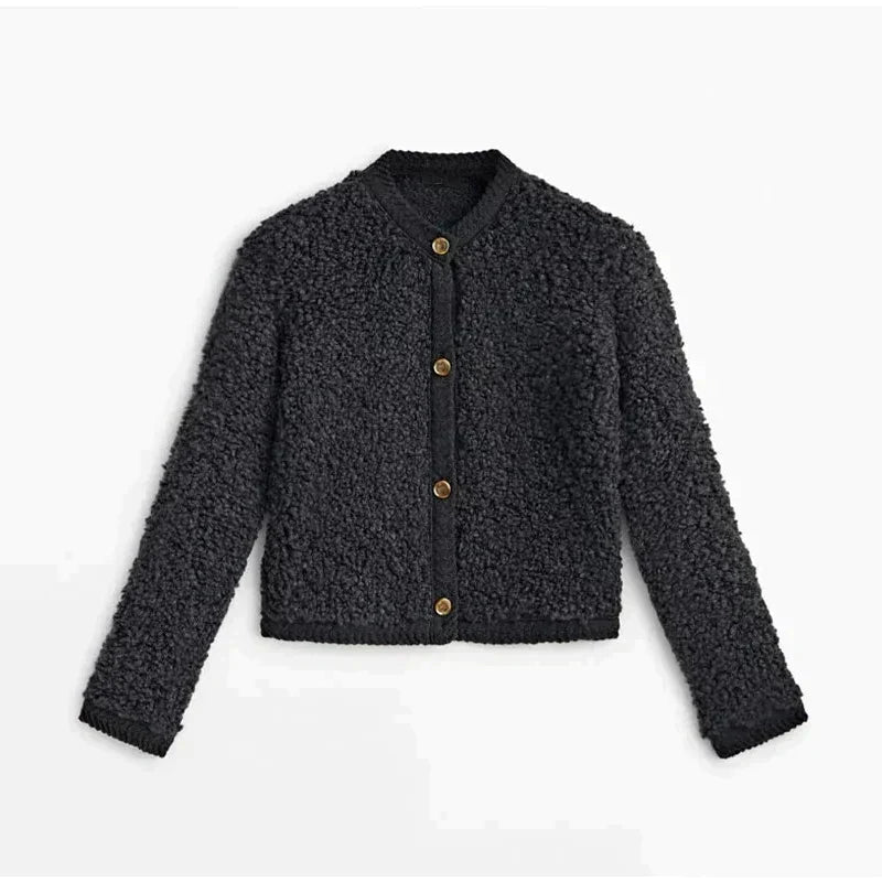 Évarielle | Women's Textured Button-Up Cardigan — view 1