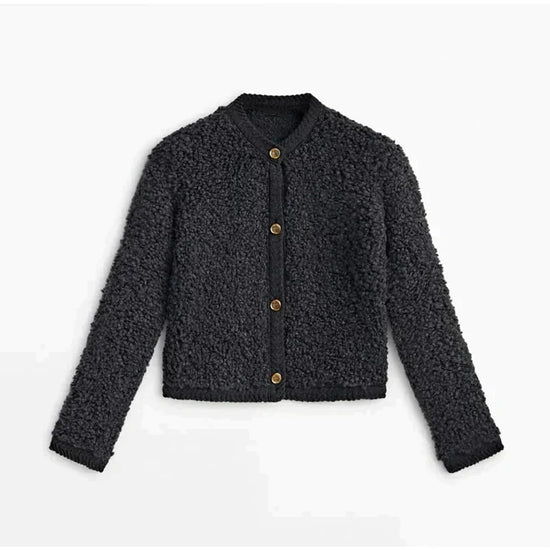 Évarielle | Women's Textured Button-Up Cardigan — view 1