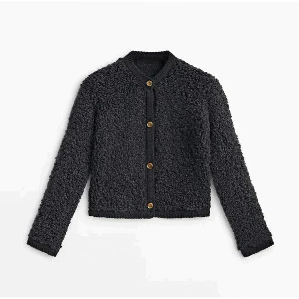 Évarielle | Women's Textured Button-Up Cardigan — view 1