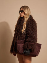 Josie | Women's Shaggy Oversized Faux Fur Winter Coat — view 12