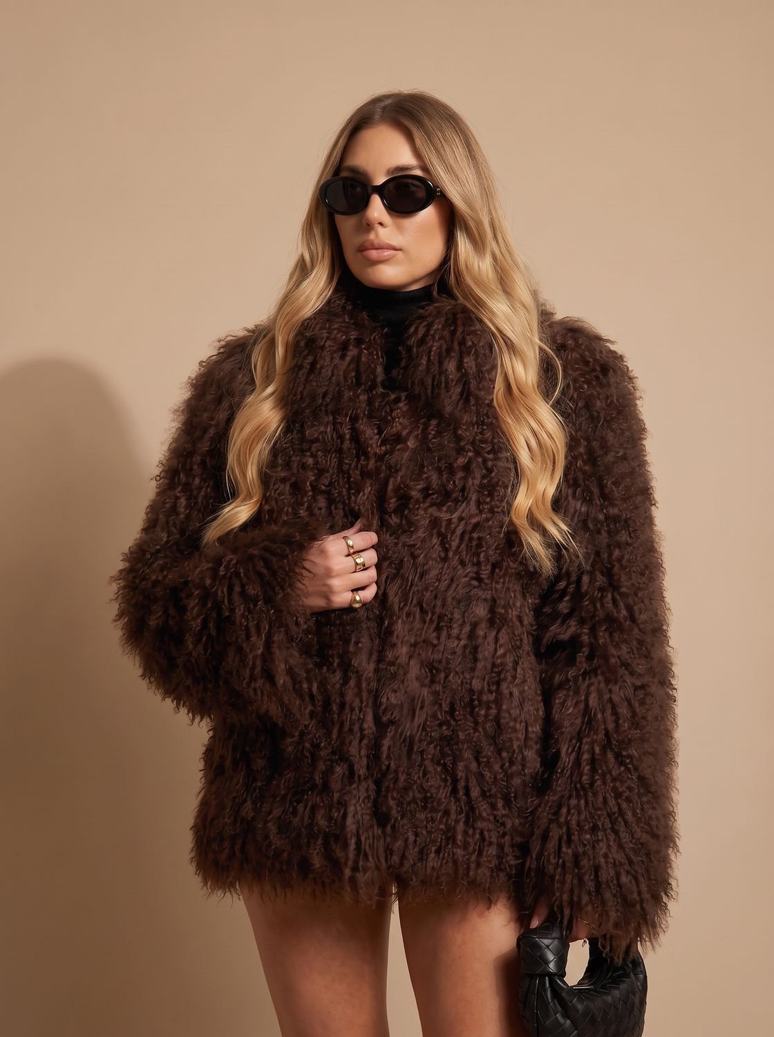 Josie | Women's Shaggy Oversized Faux Fur Winter Coat — view 2