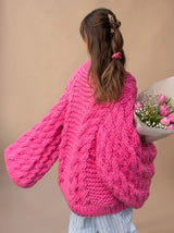 Ambrose | Women's Chunky Cable Knit Oversized Dropped-Shoulder Jumper — view 4