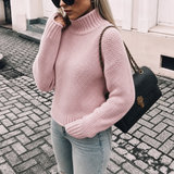 Elowenne | Women's Chunky Knit Oversized Roll Neck Jumper — view 3